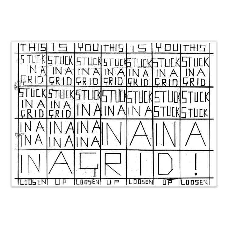 Stuck In A Grid - Print